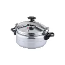 ALSAIF Aluminum Pressure Cooker Short Height Size: 12 Liter, Color: Silver Model: K99912