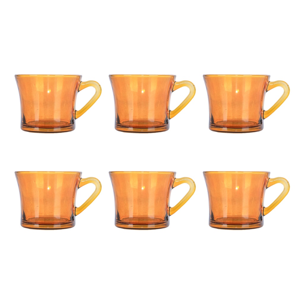 ALGhAFA, Tea Cup Set, 180ml, 6 Pieces, Brown