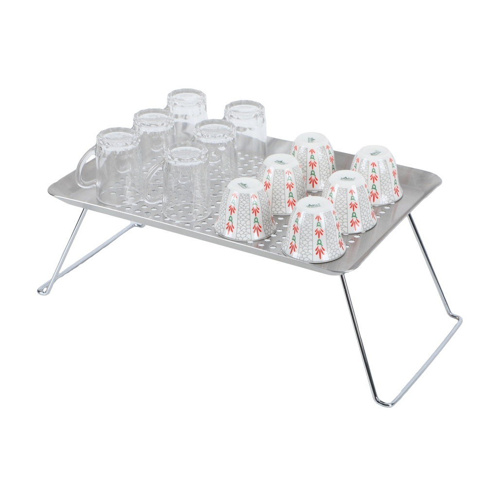 Alghafa Galvanized Iron UtensiL Drying Table, Medium