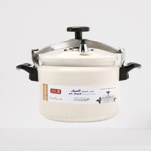 Al Saif Beige Granite Pressure Cooker, 7 litres