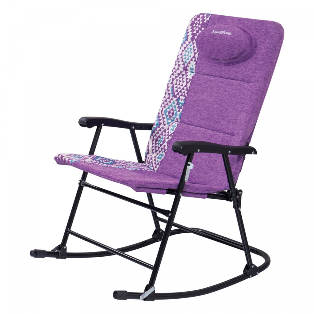 Al-Sunaidi, Rocking Chair for Travel and Camping, Travel Chair, Lavender, Size: 68*89*103 cm
