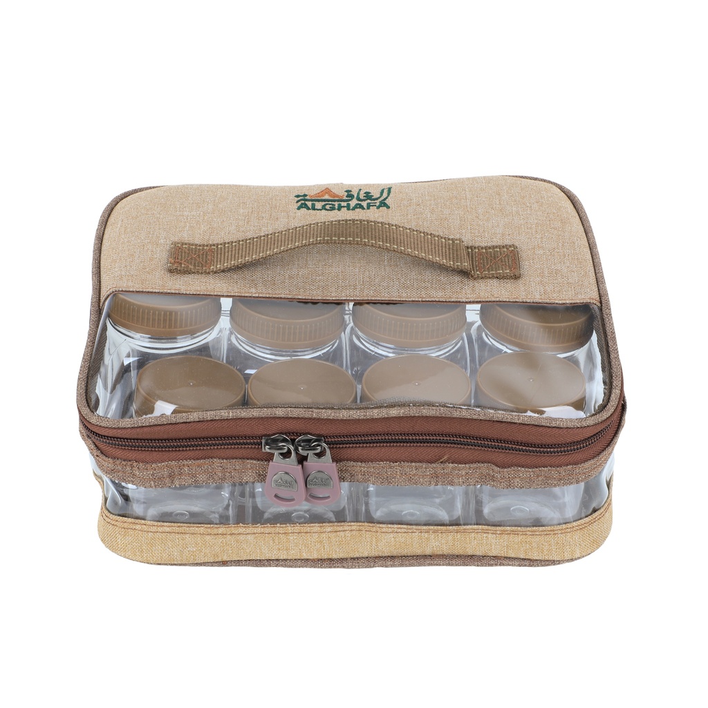 ALGHAFA, 11 spice box bag, different sizes, Wooden