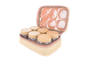 Al-Ghafah, a bag of 6 spice boxes, 300 ml, wooden color