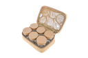 Alghafa, bag of 6 spice boxes, 300 ml, khaki
