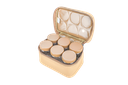 Alghafa, bag of 6 spice boxes,450 ml, khaki