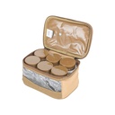 Alghafa, bag of 6 spice boxes, 350 ml, khaki