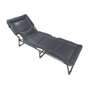 Al Ghafa, Metal (Aluminum) Single Folding Bed with Modern Portable Design for Bedroom, Outdoor Camping or Garden Use with Steel Frame