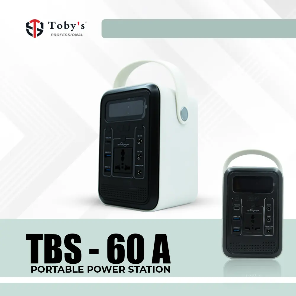  Tobys TBS-60A 60000mAh Portable Power Station With Inverter 220WH Capacity Maximum Output 300W | Multicolored