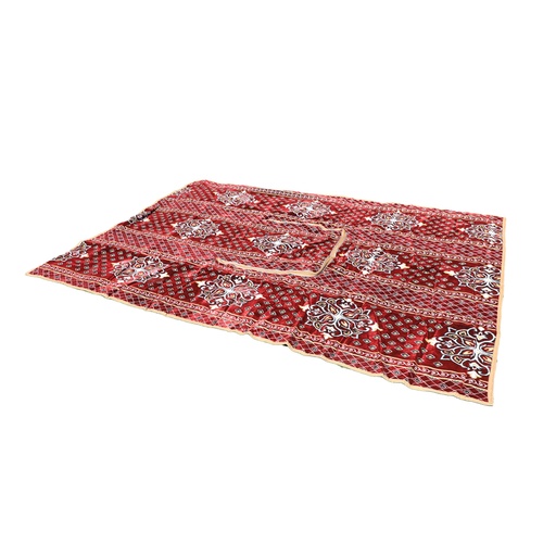 [T43O] ALGHAFA Traditional patterned rug , with a middle hole , Turkish fabric , 4 x 3 meters