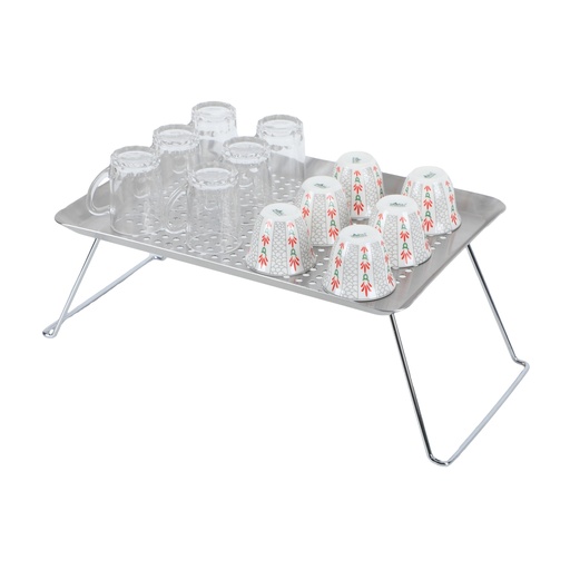 [TT-02(M)] Alghafa Galvanized Iron UtensiL Drying Table, Medium