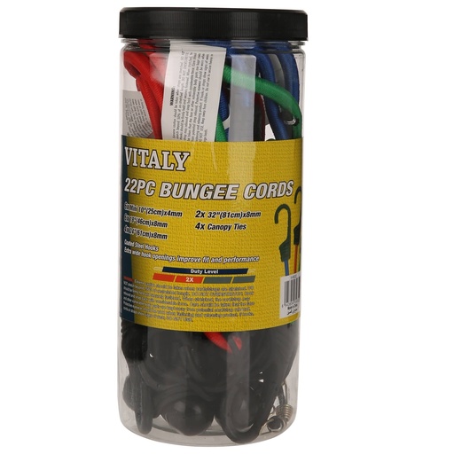 [7524] 10PC BUNGEE CORDS 25*4M