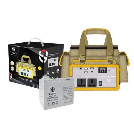 [BTY-50] Toby's BTY 50A Battery 50000mAh Power, Rechargeable Battery With 220V Power Inverter Best For Camping