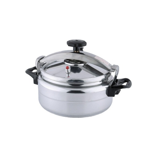 [K99915] ALSAIF Aluminum Pressure Cooker Short Height Size: 15 Liter, Color: Silver Model: K99915