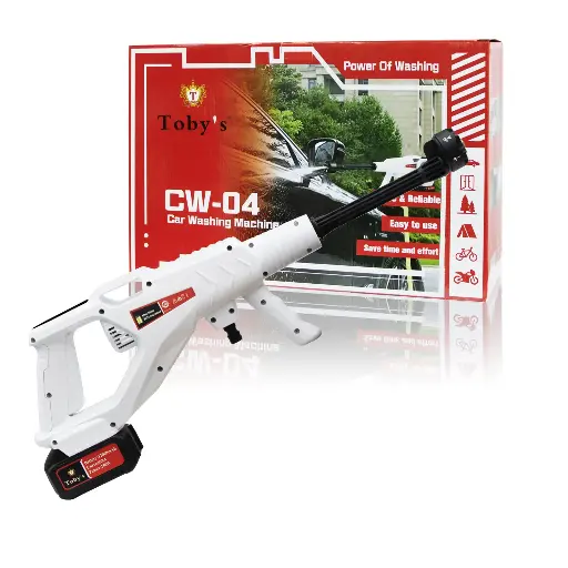 [CW-04] Toby's CW-04 Portable Cordless Pressure Washer, High Pressure Car Washer.