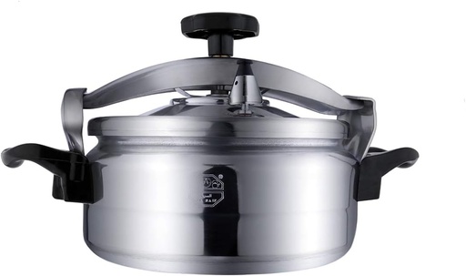 [K99917] ALSAIF Aluminum Pressure Cooker Short Height Size: 17 Liter, Color: Silver Model: K99917