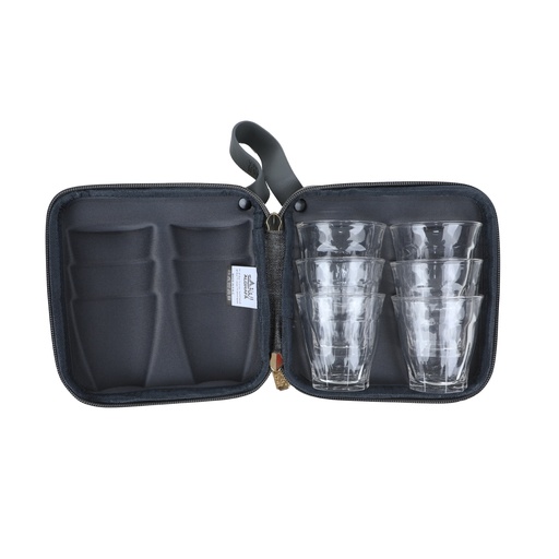 [SNB-0037G-AE] Alghafa Full anti-shock cups bag, Tea cups Bag, Oud, 6*85ML