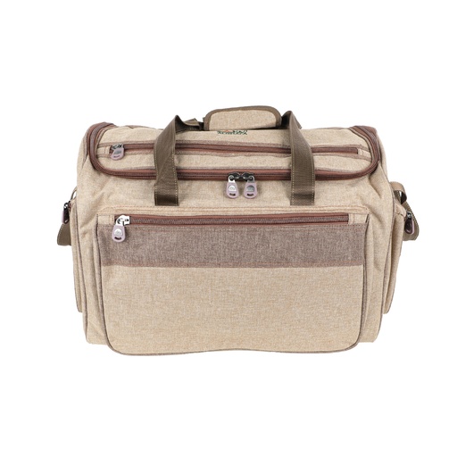 [GH1022B-W(M)] Ezbet Al Dhaid bag, medium size, wooden colour 