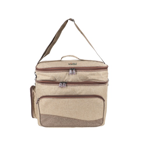 [GH10596B- W] Al Ghafa, Dallah Kalba Bag, Wooden