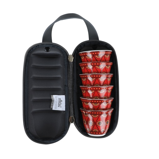 [GHB-0014G-B5] Anti-Shock Mugs Bag, Coffee Mugs Bag, , 80ML, Gray 6*80ML