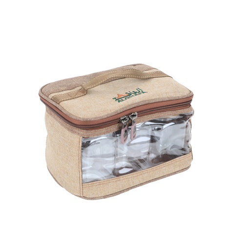 [GH10693-1W] Alghafa, Spice Bag for 6 Pack of Spices 350 ml wooden