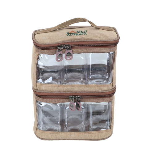 [GH10693-2W] Alghafa, 12 pack of 350ml wooden spice jars 