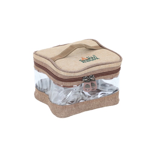 [GH1419A W] Alghafa, 5 pack of spices 450 ml wooden spice jars 