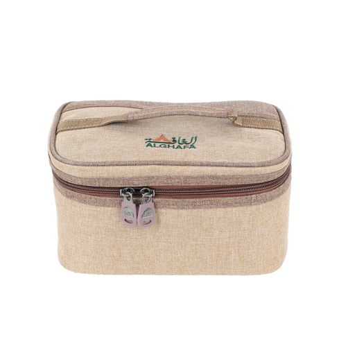 [GH10139B(W)] Al-Ghafa, a bag of 6 spice boxes, 450 ml, wooden color
