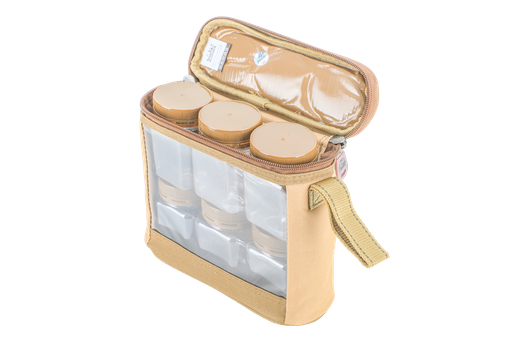 [GH10689] Al Ghafa, bag of 6 spice boxes 200 ml, khaki