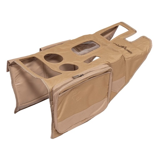[SN10735-CR] ALSANIDI, Hilux Gear organizer Single Cab + Double Cab 2016+ car, Gear Organizer, Sulfur Yellow, Size 83*64*5Cm