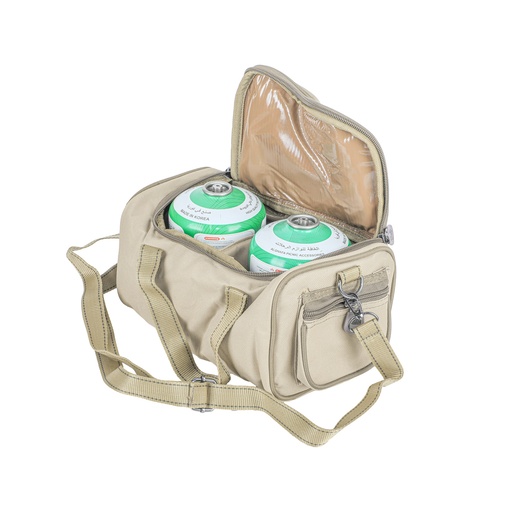[GH10245K] ALGHAFA 2 gas cylinder bag, 450 gm capacity, khaki