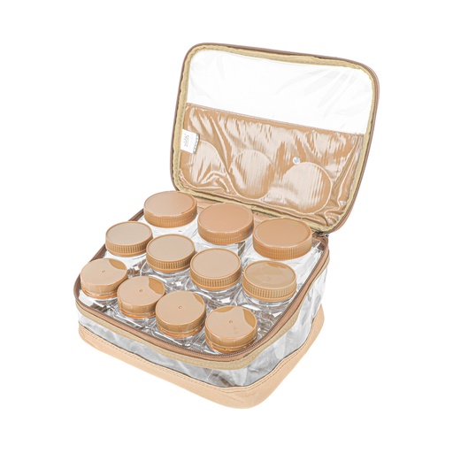 [GH10686-k] ALGHAFA, 11 spice box bags, different sizes, khaki
