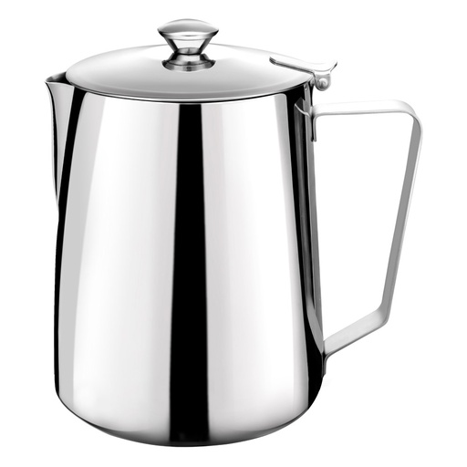 [CMHW-0003-1500ML] سي ام بي، ابريق دلة حليب ستانلس ستيل، دلة تفويح قهوة، فضي، 1500 مل